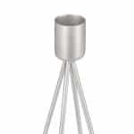 Set de 2 sfesnice, dimensiuni diferite, gri, Relaxdays - imagine 2
