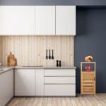 Dulap de baie din bambus, 2 rafturi deschise, natural, 87 x 36,5 x 33 cm - imagine 5