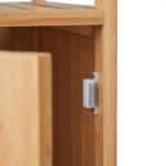 Dulap de baie din bambus, 2 rafturi deschise, natural, 87 x 36,5 x 33 cm - imagine 6