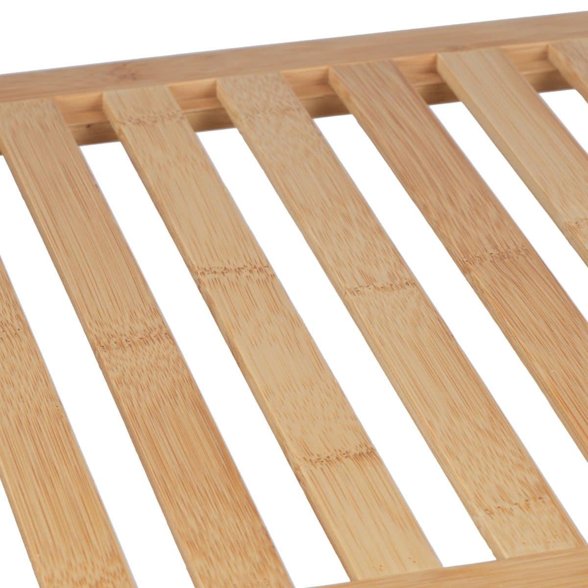 Dulap de baie din bambus, 2 rafturi deschise, natural, 87 x 36,5 x 33 cm - imagine 7