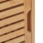 Dulap de baie din bambus, 2 rafturi deschise, natural, 87 x 36,5 x 33 cm - imagine 8