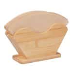 Suport pentru 140 filtre de cafea, din bambus, 10 x 18 x 6 cm