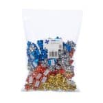 Set fundite pentru cadouri, autoadezive, 200 bucati, albastru/rosu/auriu/argintiu - imagine 7