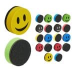 Set 20 bureti "Smiling Face" multicolori, magnetici, pentru tabla, whiteboard