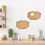 Set 2 panouri din pluta "Nori", 29 x 44 x 1 cm, Relaxdays - imagine 5