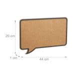 Set 2 panouri din pluta dreptunghiulare, 29 x 44 x 1 cm, Relaxdays - imagine 4