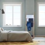 Suport prosoape din bambus cu 4 bare si raft, 153 x 53,5 x 30 cm - imagine 2