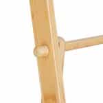 Suport prosoape din bambus cu 4 bare si raft, 153 x 53,5 x 30 cm - imagine 5