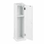 Dulap ingust pentru baie, alb, 65 x 19,5 x 19,5 cm - imagine 2