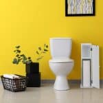 Dulap ingust pentru baie, alb, 65 x 19,5 x 19,5 cm - imagine 6