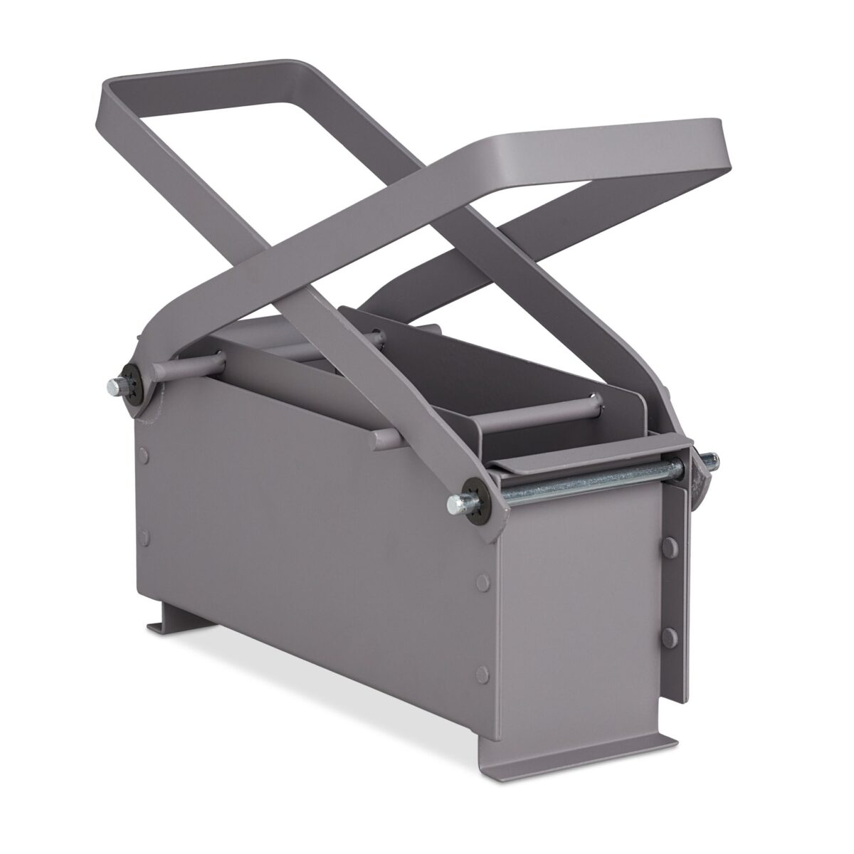 Presă manuală pentru brichete din hârtie – oțel argintiu, 2.8 kg - imagine 2