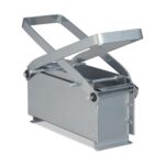 Presă manuală pentru brichete din hârtie – oțel argintiu, 2.8 kg