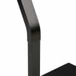 Suport pentru prosoape cu design curbat, 2 sine, negru, 85 x 43,5 x 20 cm - imagine 6