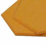 Hexagoane autoadezive, 6 piese, galben, 26 x 30 x 0,9 cm, Relaxdays - imagine 9