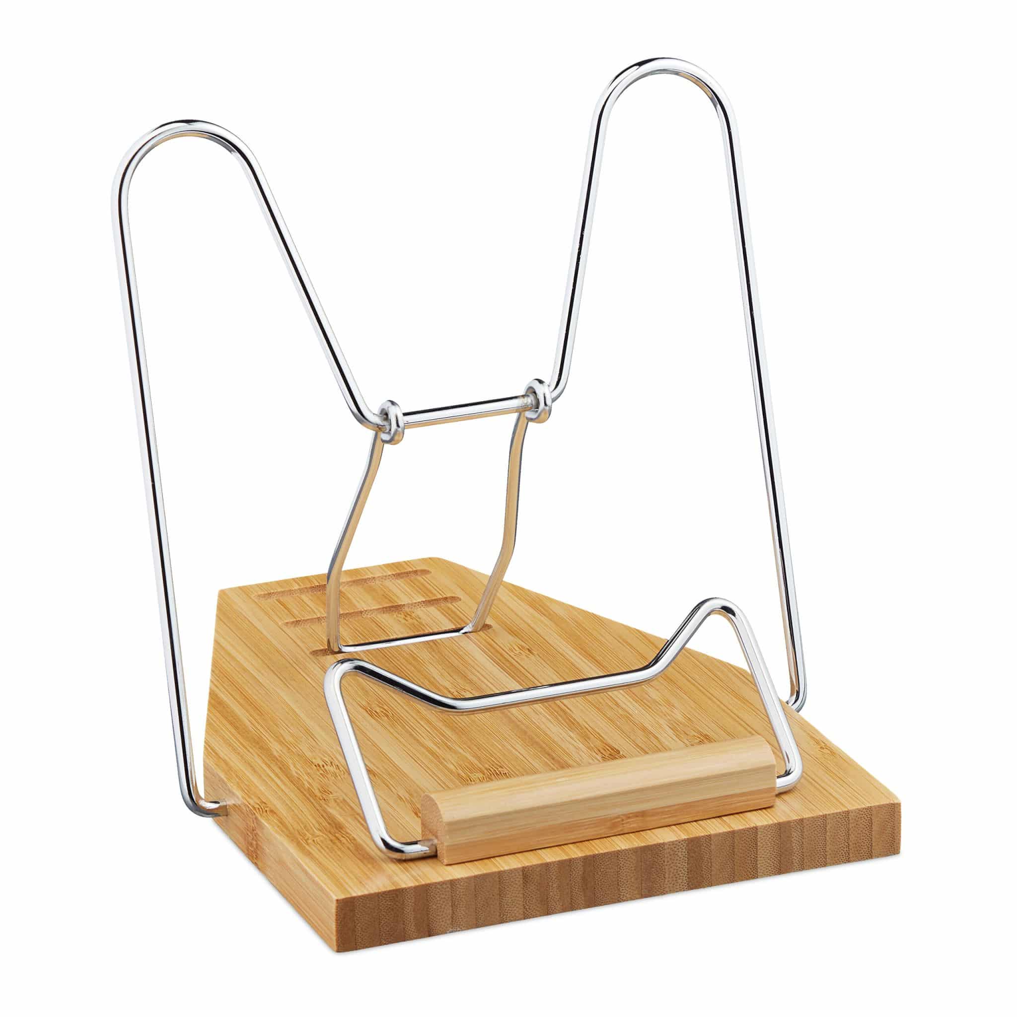 10047485_0_1_a15b68dbafdcce0bf79d212db969b15a Suport tip stand pentru carti, din bambus, 4 x 19,5 x 28,5 cm - imagine 1
