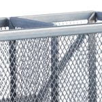 Set organizatoare de birou, 7 compartimente, gri, 26 x 31 x 25,5 cm, Relaxdays - imagine 6
