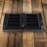 Dispozitiv curatare pantofi, Kraftpunkt®, 5, 5 x 36 x 26 cm, negru, lemn - imagine 2