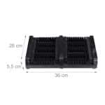 Dispozitiv curatare pantofi, Kraftpunkt®, 5, 5 x 36 x 26 cm, negru, lemn - imagine 3