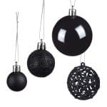 Set globuri brad, Craciun, 150 bucati, negru, NEW 2 - imagine 6
