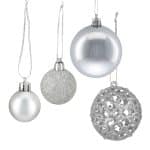 Set globuri brad, Craciun, 150 bucati, gri, NEW 2 - imagine 7