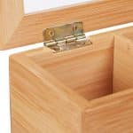 Cutie depozitare ceai din lemn, 10,5 x 32 x 20 cm, natur - imagine 2