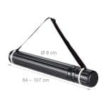 Tub transport protectie/desene/schite, extensibil, curea reglabila, alb, 64-107 x 8 cm - imagine 4