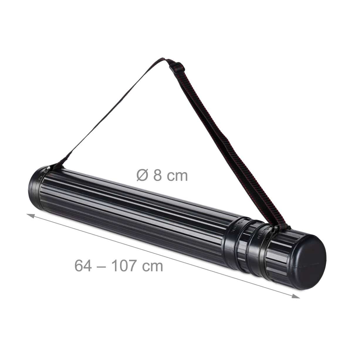 Tub transport protectie/desene/schite, extensibil, curea reglabila, roz, 64-107 x 8 cm - imagine 3