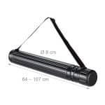 Tub transport protectie/desene/schite, extensibil, curea reglabila, roz, 64-107 x 8 cm - imagine 3