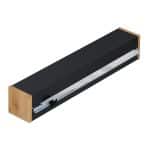 Dispenser pentru folie de aluminiu si alimentara, otel/bambus, negru