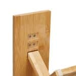 Scaun pliabil pentru toaleta, din 2 piese, bambus - imagine 7