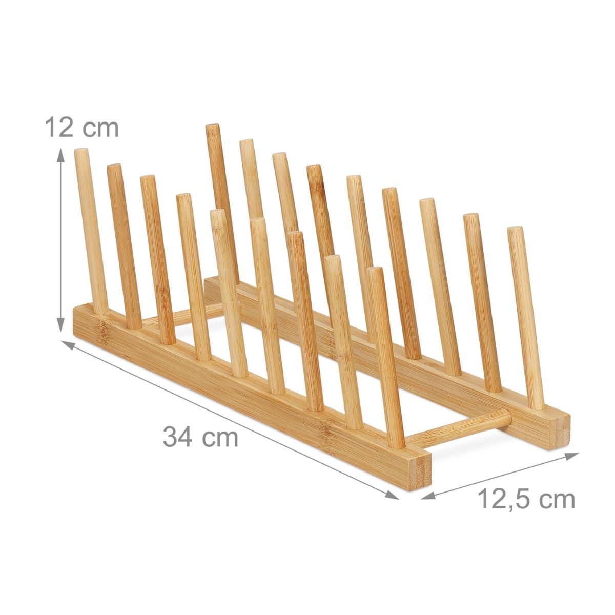 Set 3 scurgatoare vase, bambus, dimensiuni 12 x 12, 5 x 34 cm - imagine 3