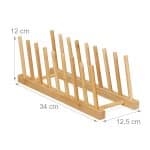 Set 3 scurgatoare vase, bambus, dimensiuni 12 x 12, 5 x 34 cm - imagine 3