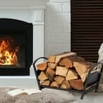 Suport lemne pentru soba sau semineu, 33 x 66 x 30,5 cm, negru, pliabil - imagine 2