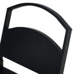 Suport lemne pentru soba sau semineu, 33 x 66 x 30,5 cm, negru, pliabil - imagine 4