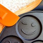 Tigaie pentru clatite cu 7 forme Smile Pancakes, 6 x 46 x 26,5 cm, negru, aluminiu - imagine 2