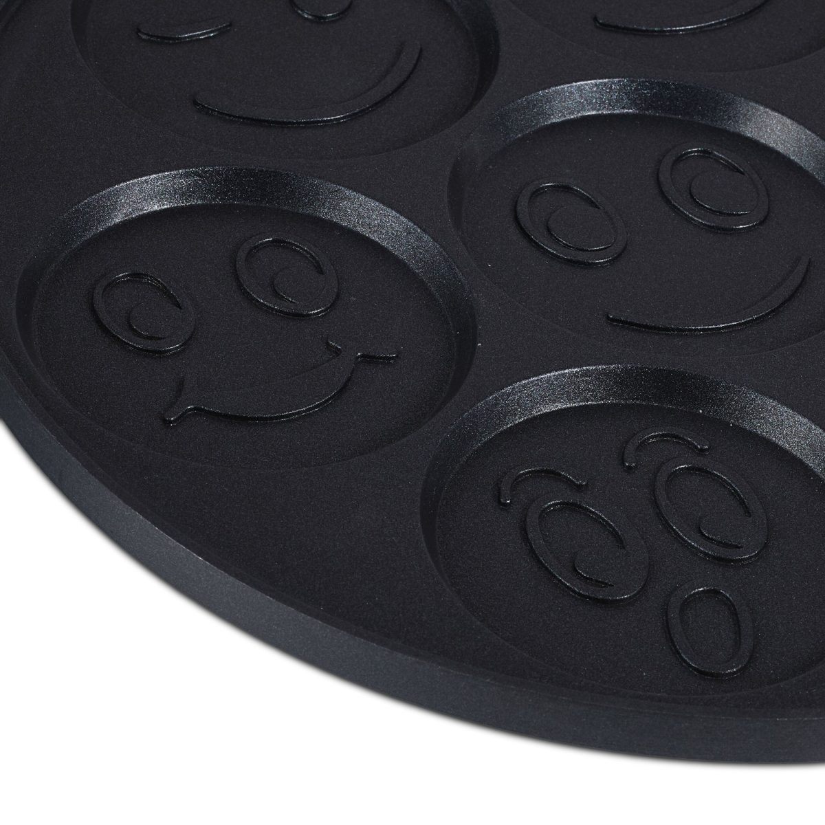 Tigaie pentru clatite cu 7 forme Smile Pancakes, 6 x 46 x 26,5 cm, negru, aluminiu - imagine 4