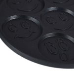Tigaie pentru clatite cu 7 forme Smile Pancakes, 6 x 46 x 26,5 cm, negru, aluminiu - imagine 4