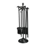 Set accesorii șemineu 5 piese – fontă masivă, design vintage