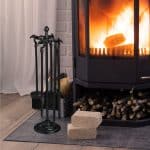 Set accesorii șemineu 5 piese – fontă masivă, design vintage - imagine 2