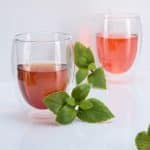Set 2 pahare din sticla borosilicata termorezistenta, pereti dubli, design modern, transparent, 350 ml - imagine 2