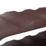 Suport pentru sticle de vin, design modern elegant, pentru 6 sticle, maro, lemn de nuc, Relaxdays - imagine 3