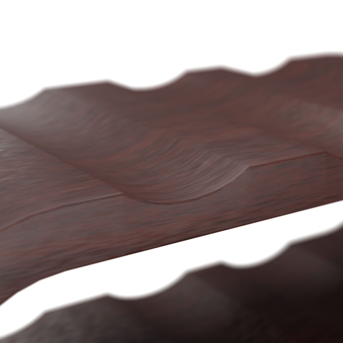 Suport pentru sticle de vin, design modern elegant, pentru 6 sticle, maro, lemn de nuc, Relaxdays - imagine 4