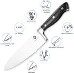 Set de cutite pentru bucatarie, 14 piese, cu suport, negru/argintiu - imagine 2