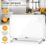 Radiator Electric 2000 W TRESKO Control WiFi prin SmartLife APP 5C°-50C°, 2000 W, Termostat, telecomanda, Alb - imagine 6