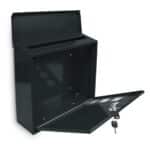 Cutie postala din metal, Relaxdays, negru, 34,5 x 33 x 10,5 cm - imagine 3