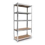 Raft metalic depozitare, 5 polite reglabile, incarcare 875 kg, otel galvanizat, 180 x 90 x 40 cm, Relaxdays