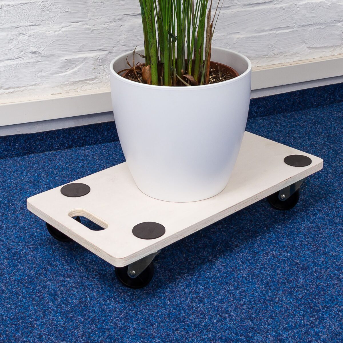 Carucior marfa, 4 roti, capacitate incarcare 200 kg, 11 x 58 x 30 cm - imagine 5