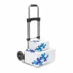Carucior marfa pentru trepte, capacitate incarcare 60 kg, maner reglabil pe inaltime, Relaxdays