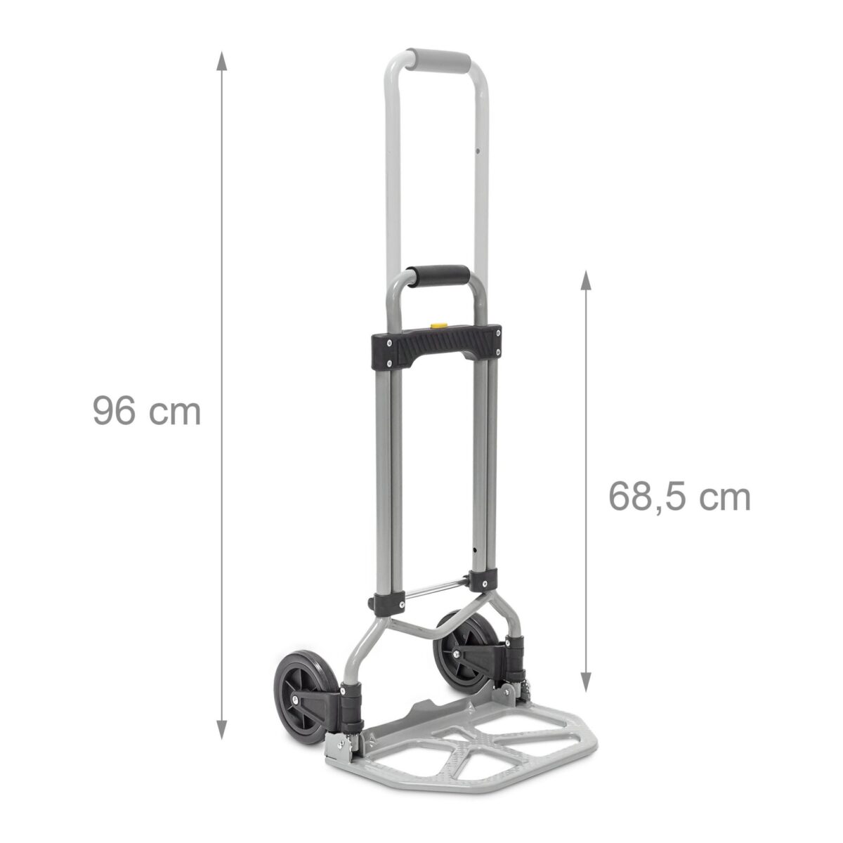Carucior marfa pentru trepte, capacitate incarcare 60 kg, maner reglabil pe inaltime, Relaxdays - imagine 2