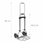 Carucior marfa pentru trepte, capacitate incarcare 60 kg, maner reglabil pe inaltime, Relaxdays - imagine 2